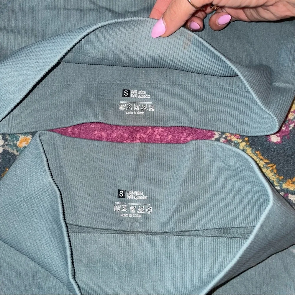 2 Matching Seamless Shorts + Sports Bra Sets
